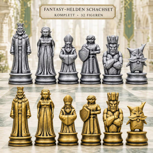 Fantasy-Helden-Schachfigurense